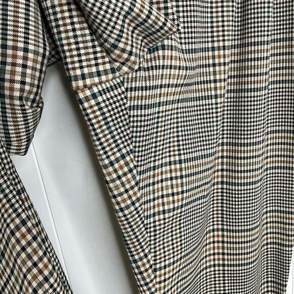 Zara TRF Collection Women's Size Medium Blue Gray Brown Striped Dress Pants - Picture 4 of 12